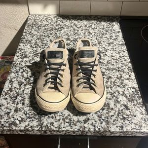 suede gray Converse Chuck Taylors